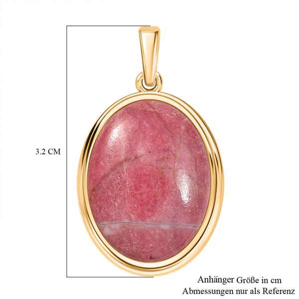 Rhodonit Anhänger Messing ca. 19,67 ct. image number 5