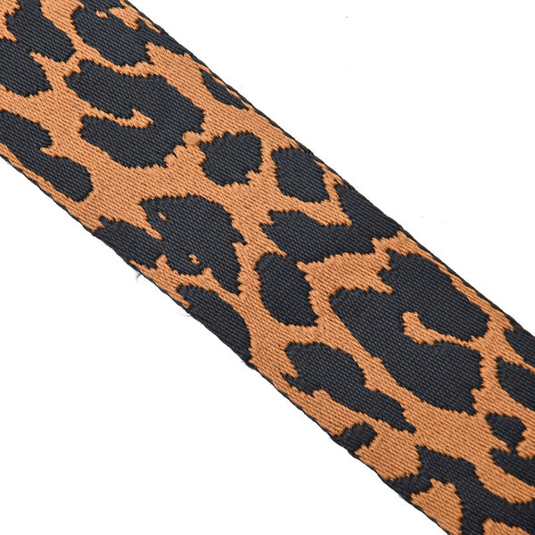 Verstellbarer Riemen, Leopardenmuster, Gr&ouml;&szlig;e: 80-115x5cm cm, Schwarz und Senfgelb image number 3
