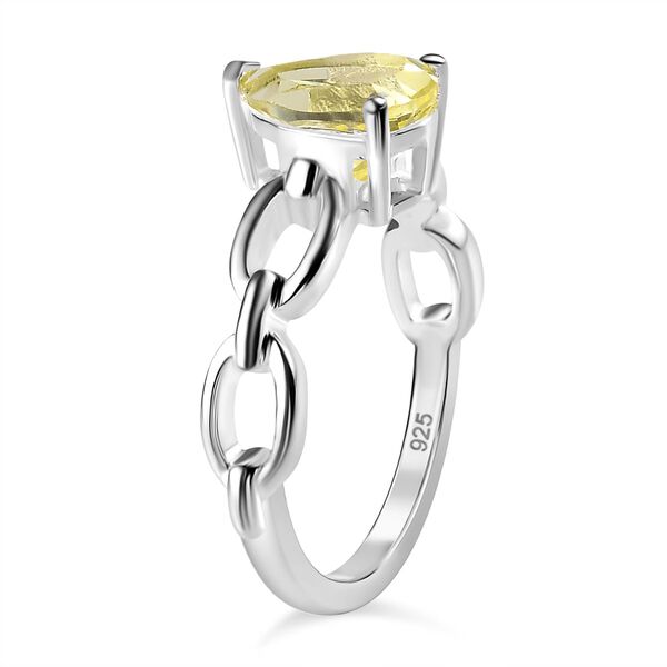 Ouro Verde-Quarz Ring 925 Silber (Gr&ouml;&szlig;e 20.00) ca. 1,75 ct image number 5
