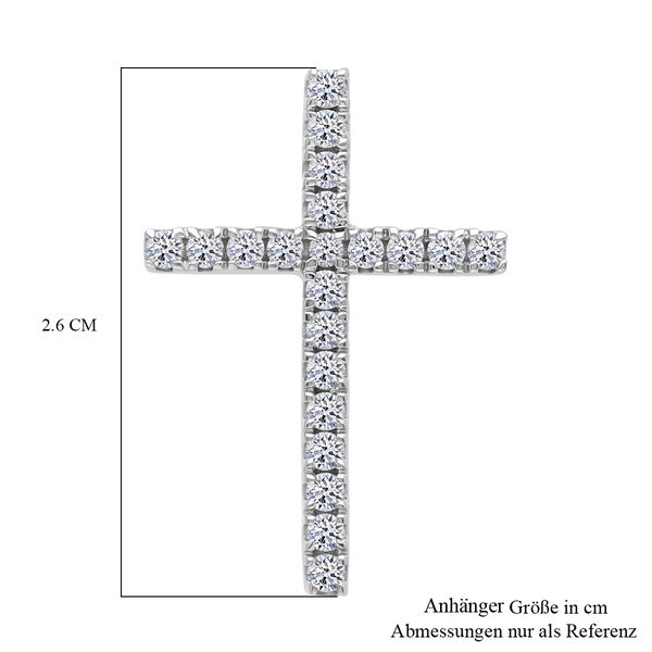 LUXURIANT SI Labor Diamant Anh&auml;nger, 925 Silber platiniert - 0,50 ct. image number 5