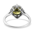 LUSTRO STELLA Peridot Zirkonia Ring 925 Silber platiniert  ca. 3,35 ct image number 5