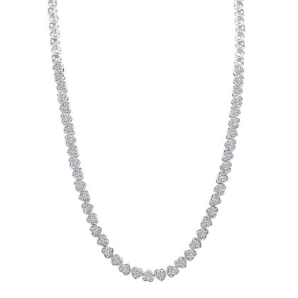 LUXURIANT DIAMOND - Lab Grown Diamant SI-GH SGL zertifiziert Halskette ca. 45 cm 925 Silber rhodiniert ca. 3,00 ct.