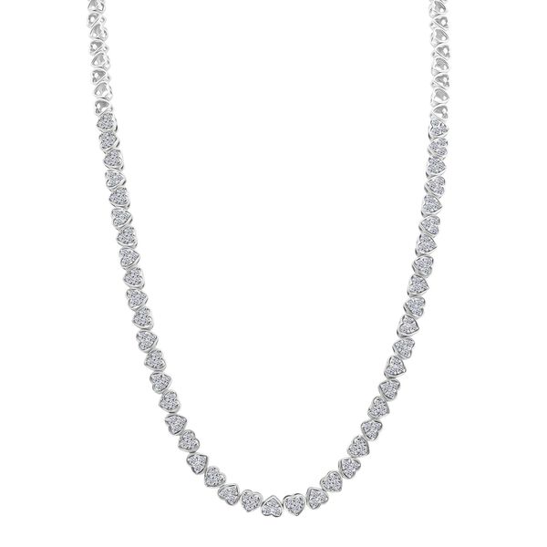 LUXURIANT DIAMOND - Lab Grown Diamant SI-GH SGL zertifiziert Halskette ca. 45 cm 925 Silber rhodiniert ca. 3,00 ct.