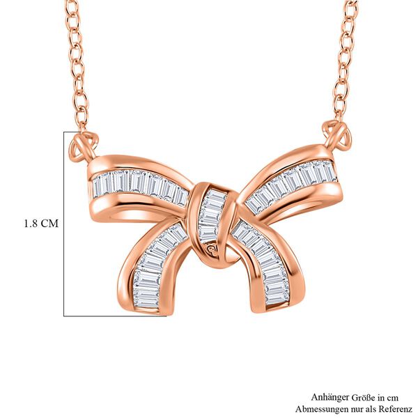 Wei&szlig;er Kristall Halskette ca. 45 cm Messing image number 5