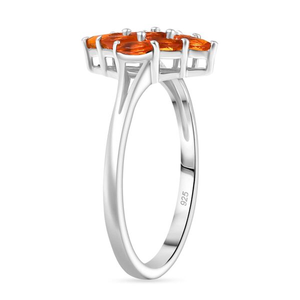 2er Set - Blaze Feuer Opal Anhänger und Ring, Größe (16.00), 925 Silber rhodiniert ca. 1.16 ct image number 5