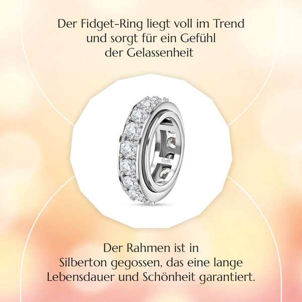 Zirkonia Eternity Anti-Stress Spinning Ring image number 10