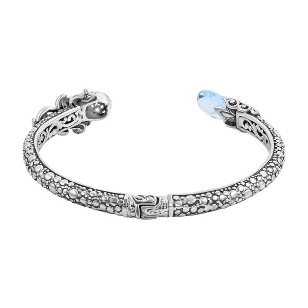 Royal Bali - Himmelblauer Topas Armreif, ca. 19 cm, 925 Silber ca. 7.00 ct image number 5