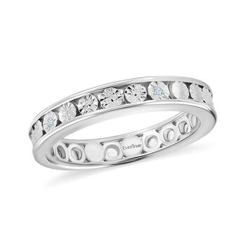 EVER TRUE Wei&szlig;er Diamant Ring Nickelfreies Messing (Gr&ouml;&szlig;e 17.00)
