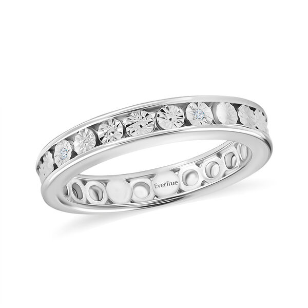 EVER TRUE Wei&szlig;er Diamant Ring Nickelfreies Messing (Gr&ouml;&szlig;e 17.00) image number 4