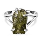 Natürlicher Moldavit-Ring, 925 Silber  ca. 4,80 ct image number 0