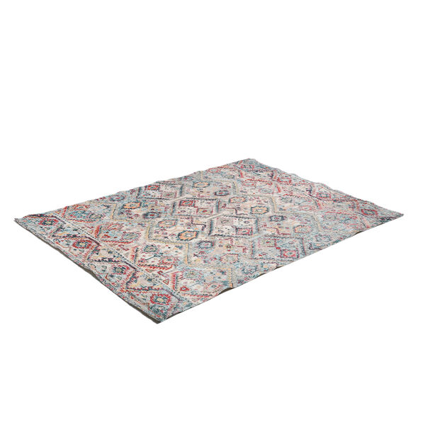 Blockdruck Teppich, Grau image number 4