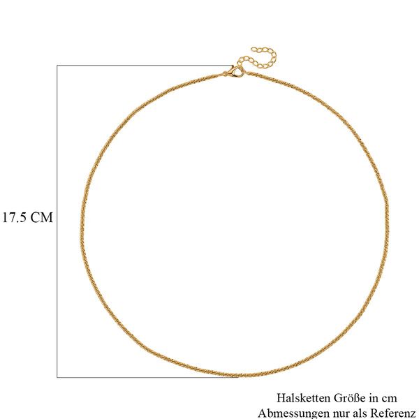 Funkel Halskette, Messing  Goldfarben ca. 50 cm image number 5