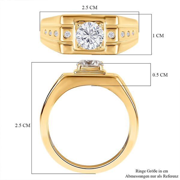 Moissanit Ring, ca. 1.06 ct image number 7