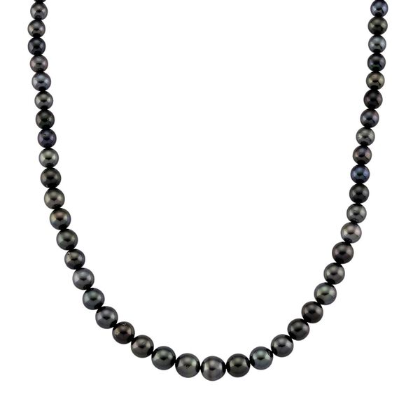 LUXORO AAA Tahiti Perle (8-12 mm) Halskette ca. 45 cm 417 Weiß Gold image number 0