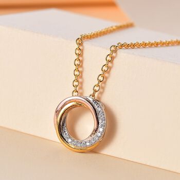 Moissanit Anh&auml;nger mit 50cm Kette - 0,17 ct.