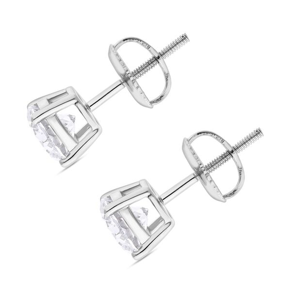 LUXURIANT IGI zertifizierte D-IF Labor Diamant Ohrringe in 950 Platin - 2 ct. image number 4