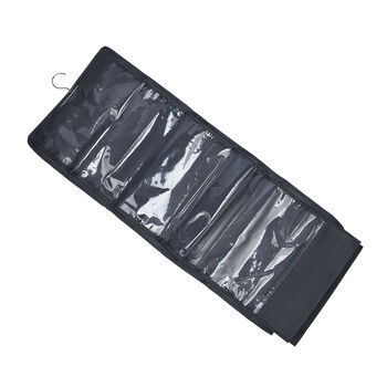 3er Set h&auml;ngende Aufbewahrungstasche, PVC, Gr&ouml;&szlig;e 33x80 cm, Grau