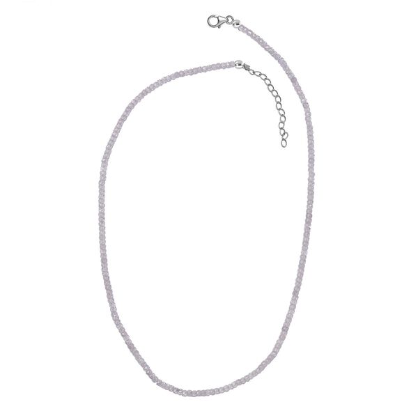 Weiße Zirkon-Halskette, 45 cm-  78 ct. image number 4