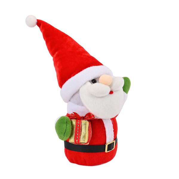 Weihnachtsmann mit LED lichter und Geschenk, 25 cm, 3AAA (nicht inkl.), Rot image number 4