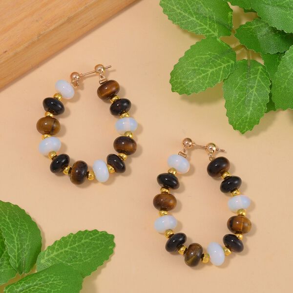 Mehrfarbige Edelstein-Ohrringe - 59 ct. image number 2