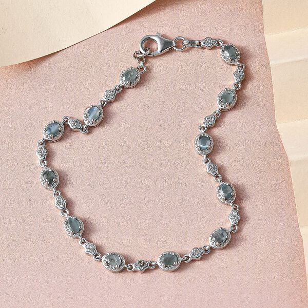 Alexandrit und Zirkon Armband, 19 cm - 2,50 ct. image number 2