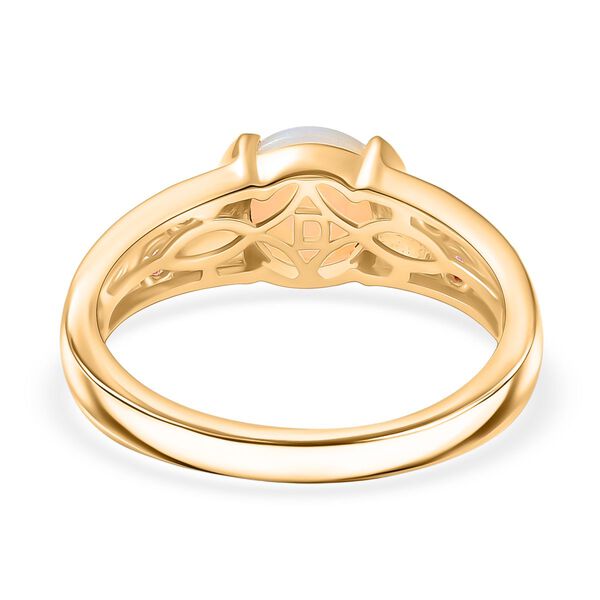 D'Joy AA Nat&uuml;rlicher, &auml;thiopischer Welo Opal und Rubellit Ring - 1 ct. image number 6