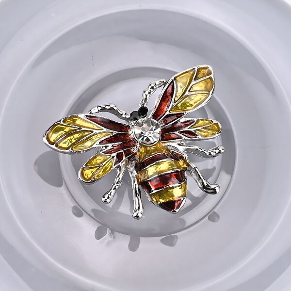 LIVMORE - Duftkerze im Glas mit Bienenmotiv, Jasmin und Neroli, 120 g, Grau image number 5