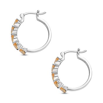 Citrin Ohrringe 316L Edelstahl ca. 2.11 ct