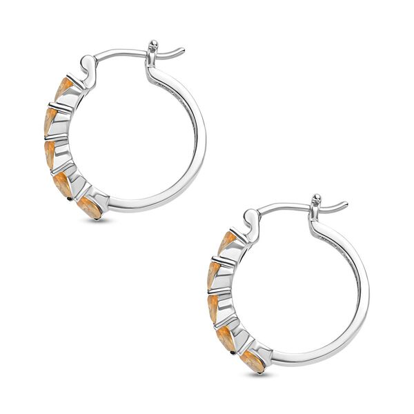 Citrin Ohrringe 316L Edelstahl ca. 2.11 ct image number 4