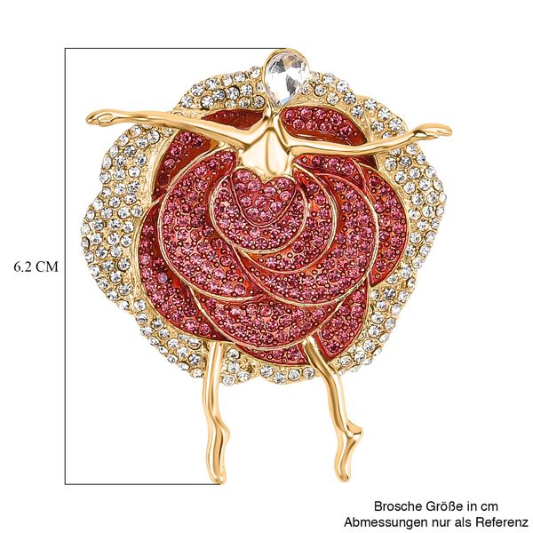 Mehrfarbige Kristall-Brosche, Ballerina image number 6