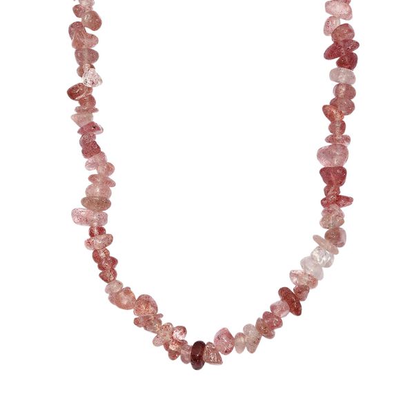 AA Erdbeer Quarz 70cm Halskette - 270 ct. image number 0