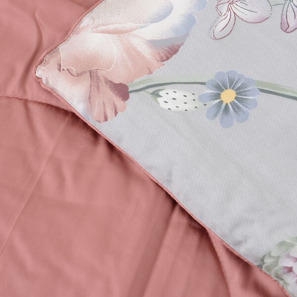 3er-Set, Bettdecke und 2 Kissenbezüge aus 100% Maulbeerseiden, Weißgrün image number 3