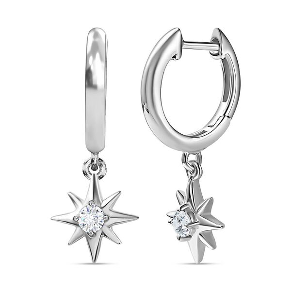 Stern Moissanit Ohrringe - 0,20 ct.