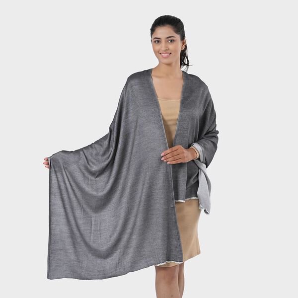 Eleganter Wende-Schal aus 100% Viskose, ca. 70x200 cm, Violett