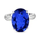 Farbwechsel Fluorit-Ring, 925 Silber rhodiniert (Größe 16.00) ca. 14,55 ct
