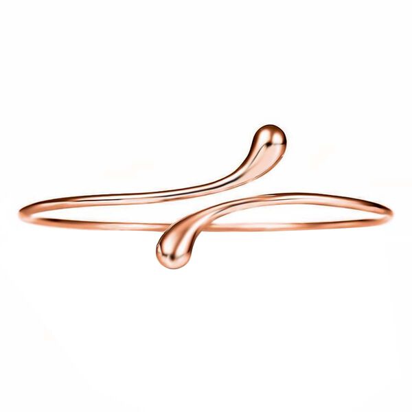 Bypass Armband in Ros&eacute;goldton, 18 cm