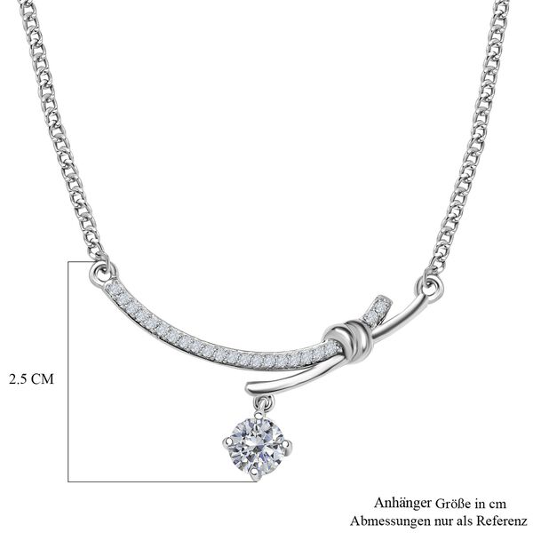 Moissanit Halskette, 45 cm - 0,98 ct. image number 5