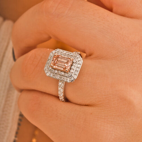 LUXURIANT DIAMOND- VS Rosa und VS-EF weißer Labor Diamant Ring in 585 Weiß- und Roségold - 2,50 ct. image number 1