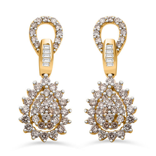 Weiße  I1-I2  Diamant-Ohrringe in 585 Gold - 1 ct. image number 0