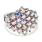 Kristall Ring, Edelstahl (Gr&ouml;&szlig;e 16.00)