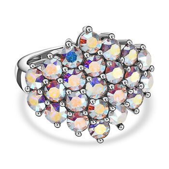 Kristall Ring, Edelstahl (Gr&ouml;&szlig;e 16.00)