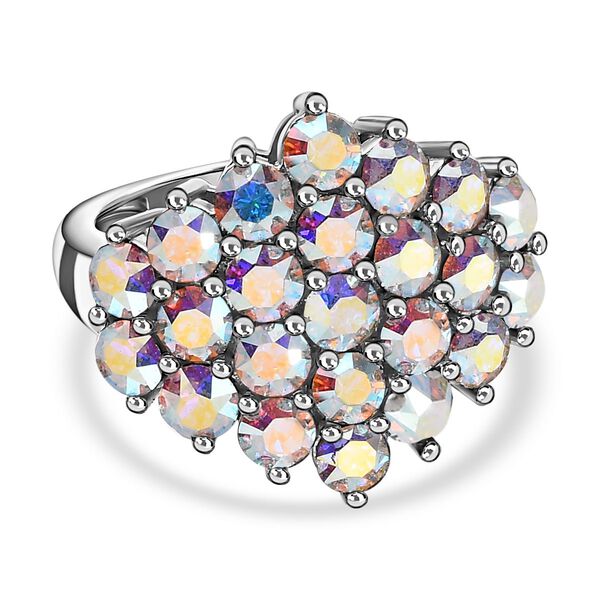 Kristall Ring, Edelstahl (Gr&ouml;&szlig;e 16.00)