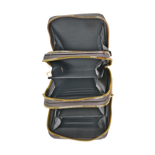 Elegante Umh&auml;ngetasche mit RFID-Schutz, Silber image number 8