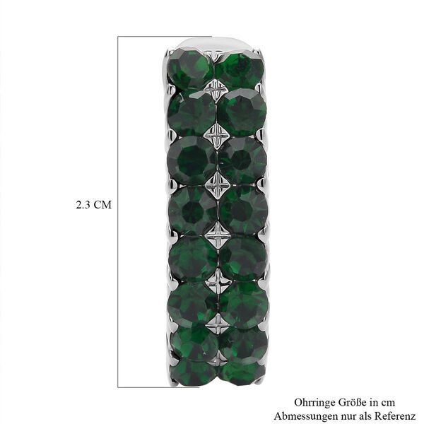 Gr&uuml;ne Kristall-Ohrringe - 10 ct. image number 5