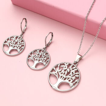 2er-Set, Ohrh&auml;nger und Anh&auml;nger mit Kette, 50 cm