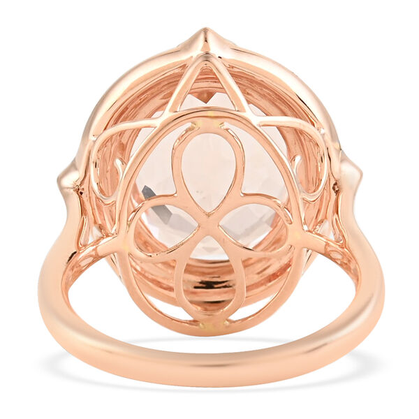 ILIANA AAA Marropino Morganit und Diamant-Ring, zertifiziert und geprüft SI G-H, 750 Roségold  ca. 7,00 ct image number 5