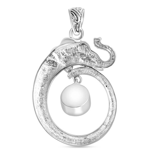 Royal Bali - Moissanit Elefant Anh&auml;nger 925 Silber ca. 0.83 ct image number 4