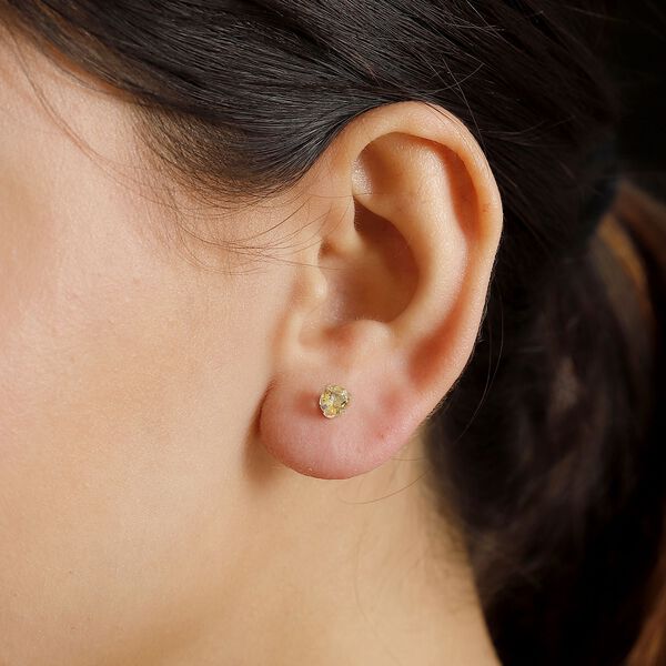 3er-Set- Himmelblaue Topas, Citrin und schwarze Spinell-Ohrringe image number 3