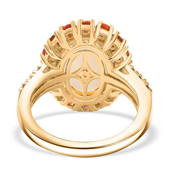 D'Joy AAA nat&uuml;rlicher, &auml;thiopischer Welo Opal und Rosa Turmalin Ring - 5,54 ct. image number 5