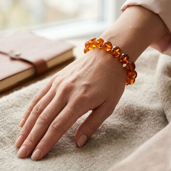 Synthetischer Bernstein Armband 19 cm